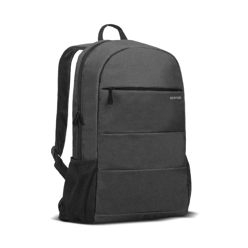 Promate Alpha-BP 15.6" Durable Anti-Theft with Large Secure Compartment Backpack Black Bag