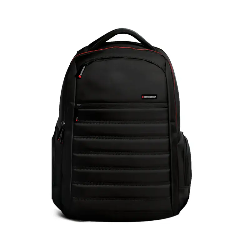Promate Rebel-BP 15.6" with Spacious Design Backpack Black Bag