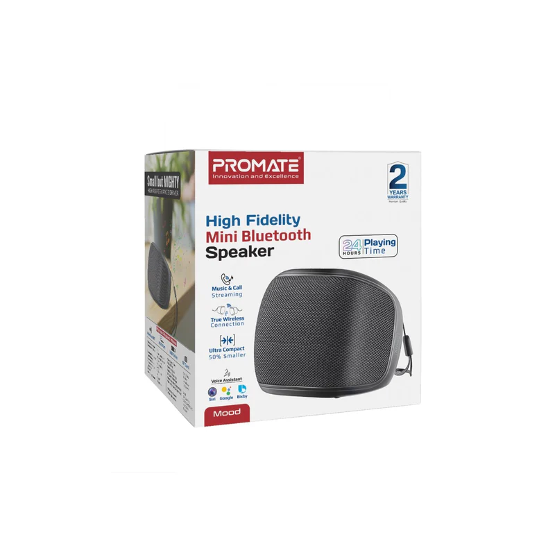 Promate High Fidelity Mini Bluetooth Speaker - Mood