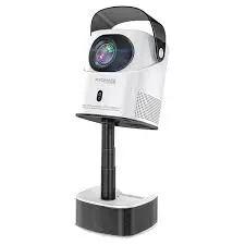 Promate Beamer-A250 4K Ultra HD Wireless LCD with Built-In Speaker &Monopod Stand Projector