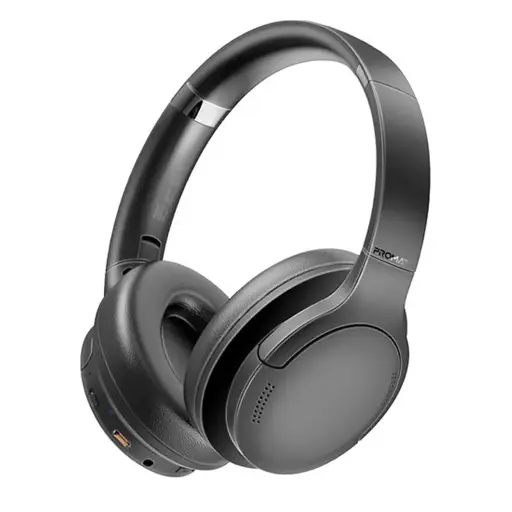 Promate LaBoca Deep Bass Over-Ear Wireless Black Headphones
