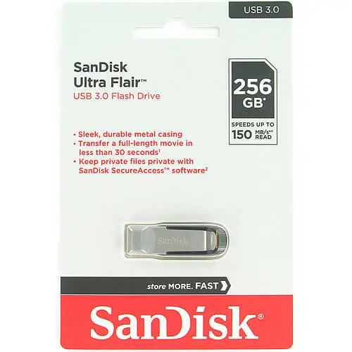 USB FLASH SANDISK ULTRA FLAIR USB3 256G