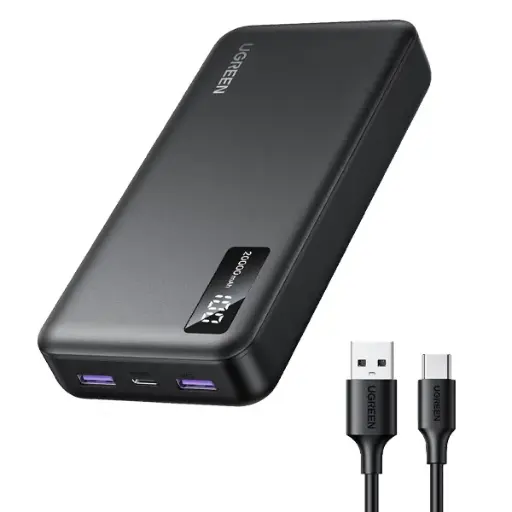 UGREEN 10000mAh Two-way Fast Charging Power Bank - Black 25742